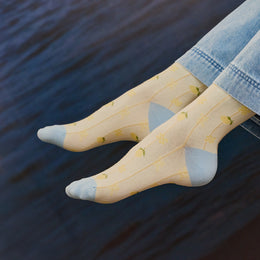 Sundaze Crew Socks - Lemon Sorbet