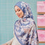 LE Batik Floral in Steelblue - TudungPeople