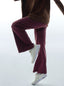 Light gray TudungPeople straight active pants with a slim fit and elastic waistband, ideal for workouts and casual wear.