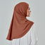 Niya Chiffon 2.0 TudungPeople instant hijab in Syrup color, soft chiffon fabric displayed in a neatly folded style.