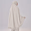 A white Aman Luxe Prayerwear from TudungPeople featuring modest, elegant prayer attire with a smooth fabric finish.