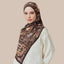 Atelier satin silk print shawl in Umber by TudungPeople