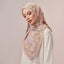 Atelier satin silk print shawl in Beige by TudungPeople
