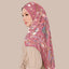 Atelier satin silk print shawl in Blush by TudungPeople