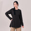 Back Pleated Top - Black
