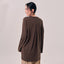 Back Pleated Top - Dark Brown - Apparel - TudungPeople
