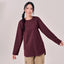 Back Pleated Top - Mahogany