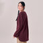 Back Pleated Top - Mahogany - Apparel - TudungPeople