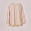 Back Pleated Top - Oatmeal