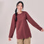 Back Pleated Top - Rouge - Apparel - TudungPeople