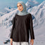 Back Pleated Top - Black
