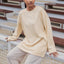 Back Pleated Sweatshirt - Cream - Apparel - TudungPeople