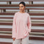 Back Pleated Sweatshirt - Peach - Apparel - TudungPeople