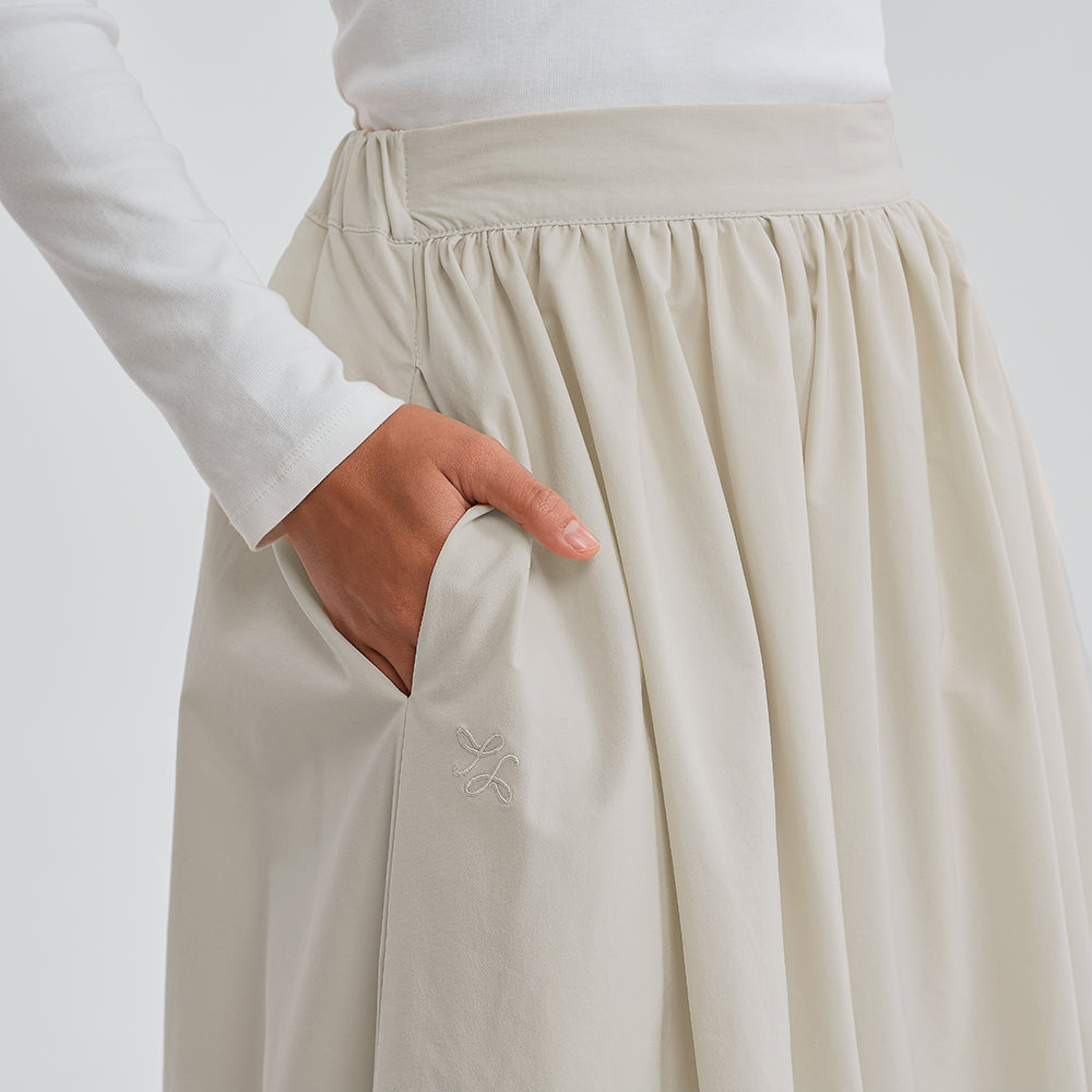 Balloon Skirt - Latte | TudungPeople