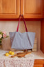 Nylon Shopper Bag -  Blue