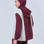 TudungPeople Duo Panel Parka in Glacier color, stylish and warm apparel with a two-tone design, featuring a hood and front pockets.