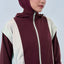 TudungPeople Duo Panel Parka in Glacier color, stylish women's winter jacket with dual-tone panels, warm and comfortable.