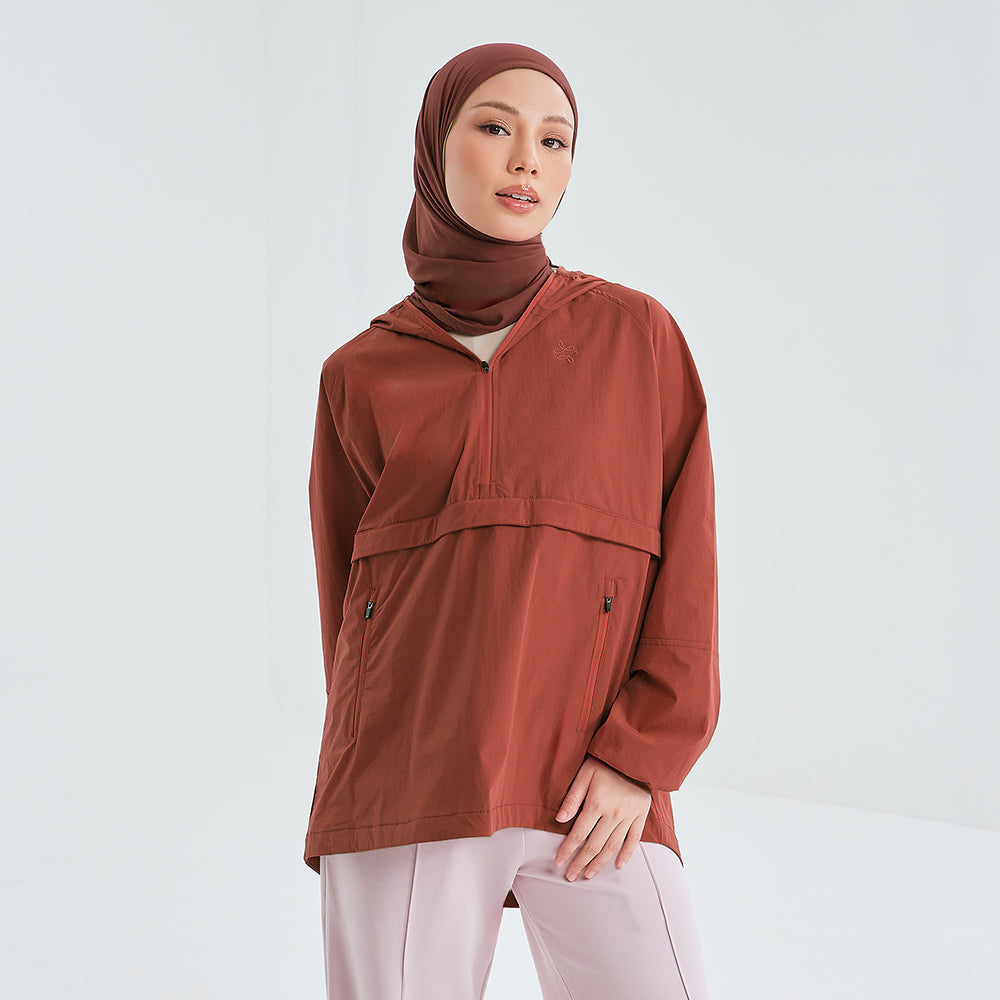 Half Zip Parka 2.0 - Amber | TudungPeople