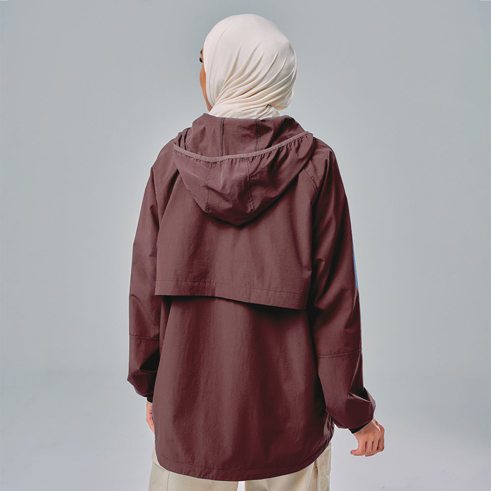 【dapper's】Half Zip Hooded Parka Hooded parka with zip black / gray for Men | Sandro Paris