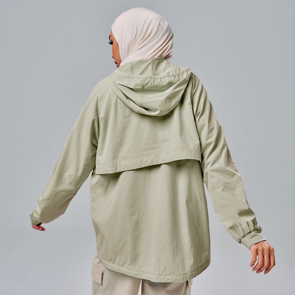 Half Zip Parka - Mint | TudungPeople