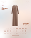 Inner TudungPeople long sleeve dress, soft innerwear with comfortable fit and modest coverage, shown on a white background.