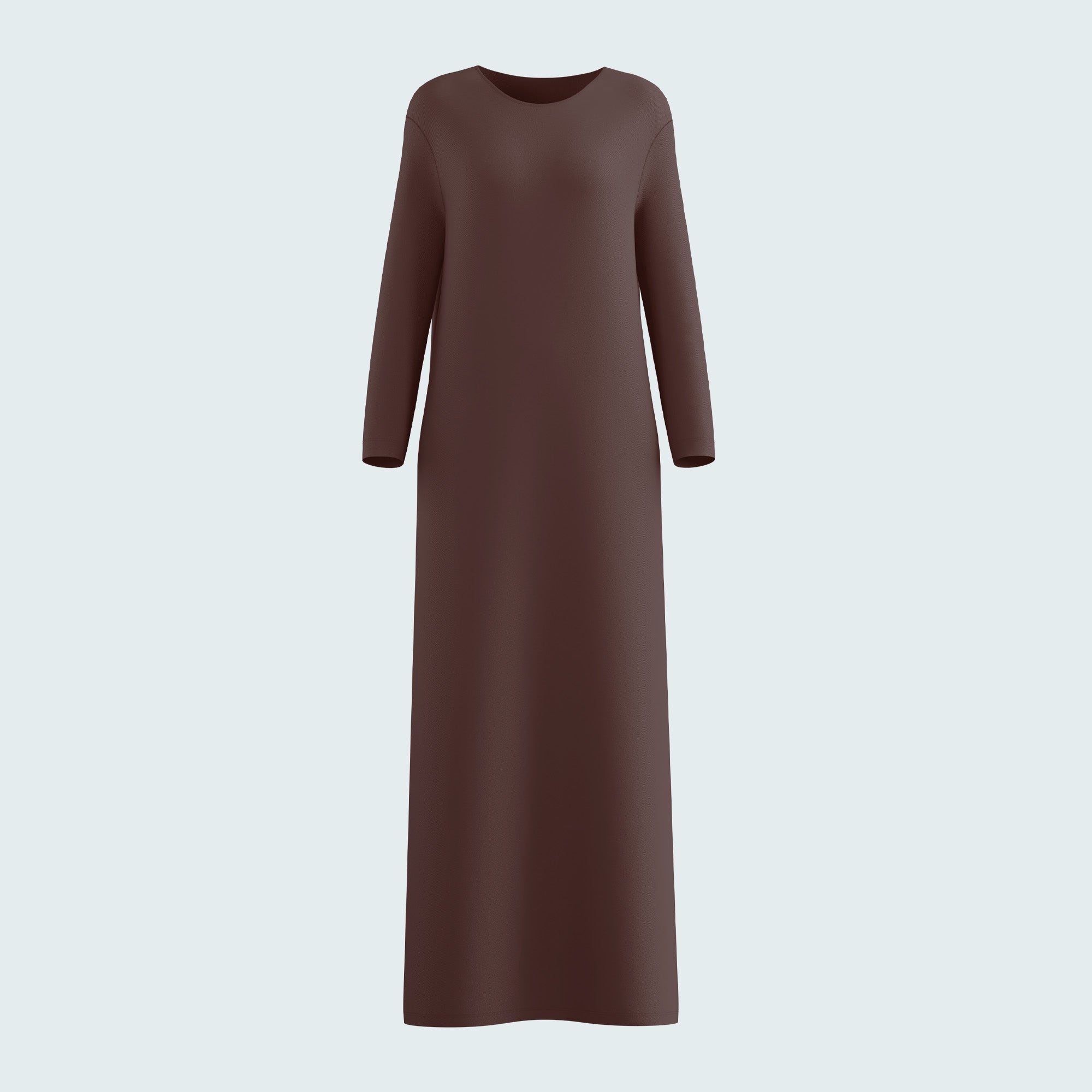 Inner Long Sleeve Dress - Dark Brown