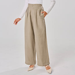 Linen Pants - Khaki