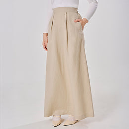 Linen Skirt - Oat