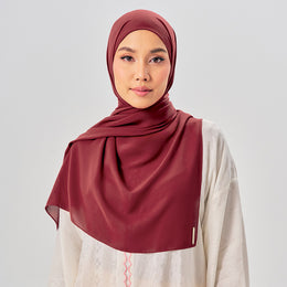 Niya Chiffon in Wine