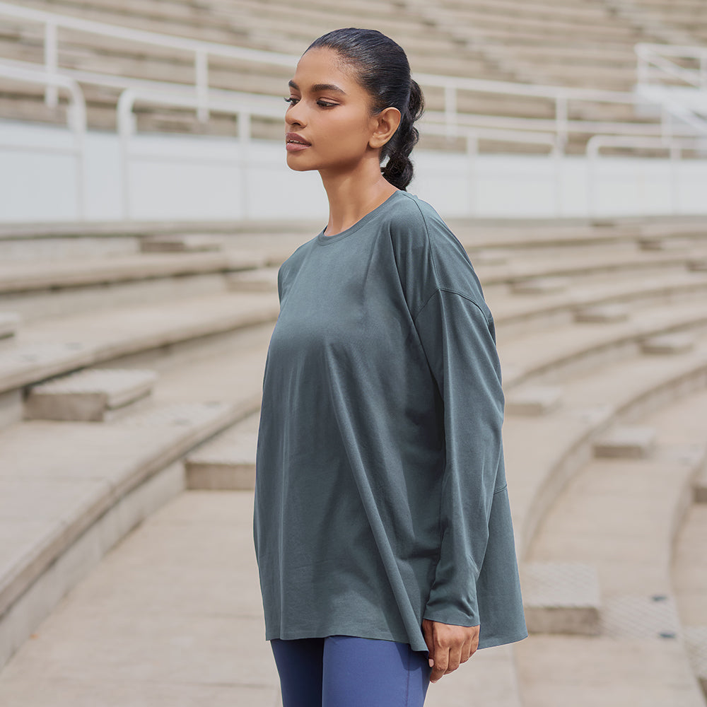 Oversized Top - Bluegrey