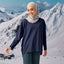 Oversized Top - Blue Black