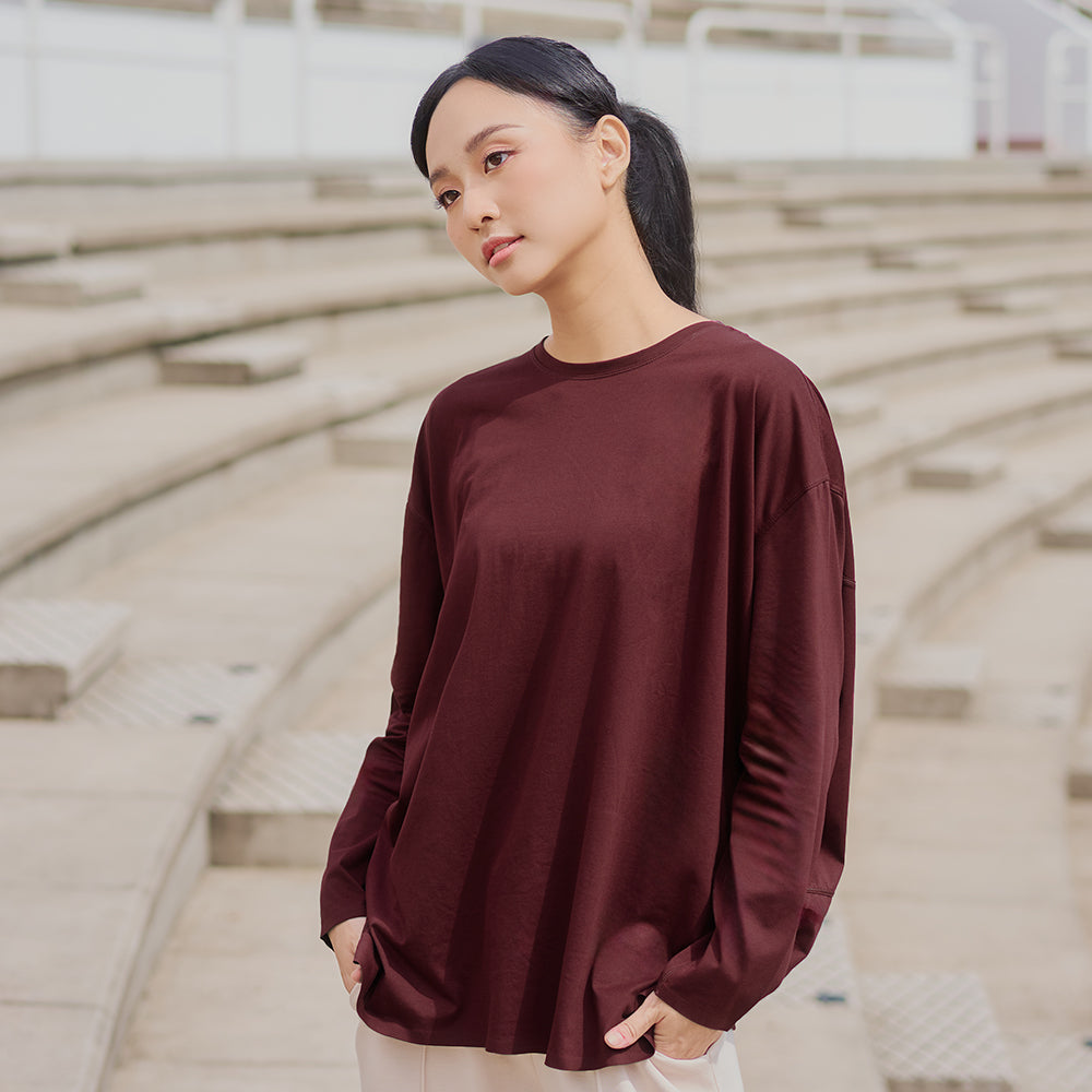 Oversized Top - Mahogany