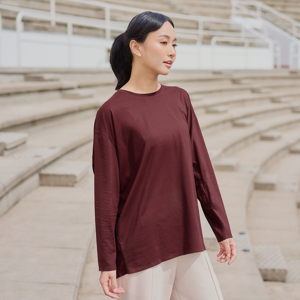 Oversized Top - Mahogany