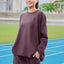 Oversized Sweatshirt - Plum - Apparel - TudungPeople