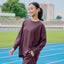 Oversized Sweatshirt - Plum - Apparel - TudungPeople