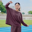 Oversized Sweatshirt - Plum - Apparel - TudungPeople