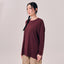Oversized Top - Mahogany - Apparel - TudungPeople