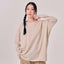Oversized Top - Oatmeal - Apparel - TudungPeople
