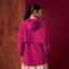 Printed Half Zip Parka - Monogram Fuschia - Apparel - TudungPeople