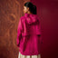 Printed Half Zip Parka - Abstract Crimson - Apparel - TudungPeople