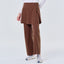 Dark brown TudungPeople active skirt pants, stylish and comfortable apparel for active wear, with a modern fit and fabric details.