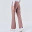 Brown straight active pants by TudungPeople, featuring a comfortable fit and casual athletic style.
