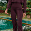 Basic Swimwear Pants - Burgundy