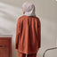 Back Pleated Sweatshirt - Brick - Apparel - TudungPeople