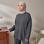 Back Pleated Sweatshirt - Dark Grey - Apparel - TudungPeople