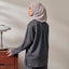 Back Pleated Sweatshirt - Dark Grey - Apparel - TudungPeople