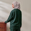 Back Pleated Sweatshirt - Forest - Apparel - TudungPeople