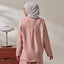 Back Pleated Sweatshirt - Pink - Apparel - TudungPeople