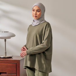 Oversized Sweatshirt - Olive