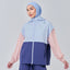 TudungPeople Trio Panel Parka in Sunday color, stylish women's apparel with a layered panel design and hood.